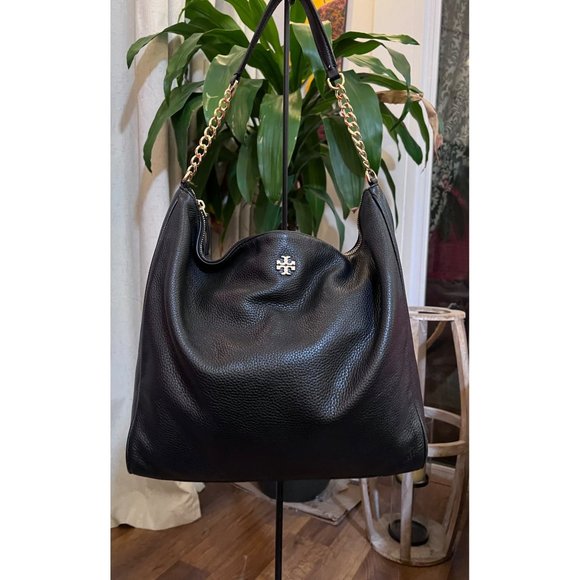 Tory Burch Handbags - ♦️AUTHENTIC TORY BURCH  BLACK EMERSON HOGO/HANDBAG